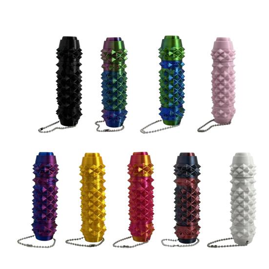 3D-gedrucktes 7-in-1 Fidget Toy mit Klicker, Spinner, Aufbewahrung, Massage-Roller, Labyrinth, Stacheliger Griff, Stressabbau, Schmerz, Stimming-Werkzeug, Sensorisches Spielzeug mit Kugelkette