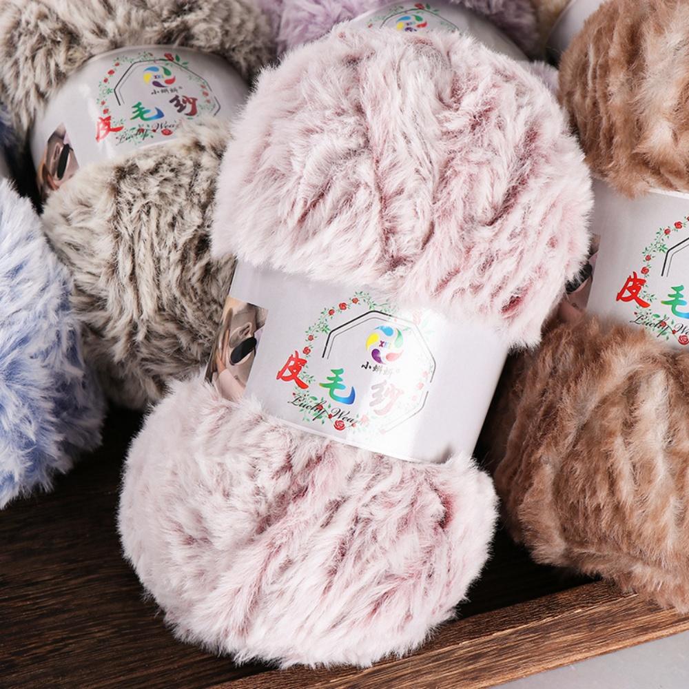 100G/Ball Imitation Mink Wool Yarn Faux Fur Yarn Cashmere Hand Knitting Crochet Sweater Thread Clothes Scarf Fluffy Mink Yarn