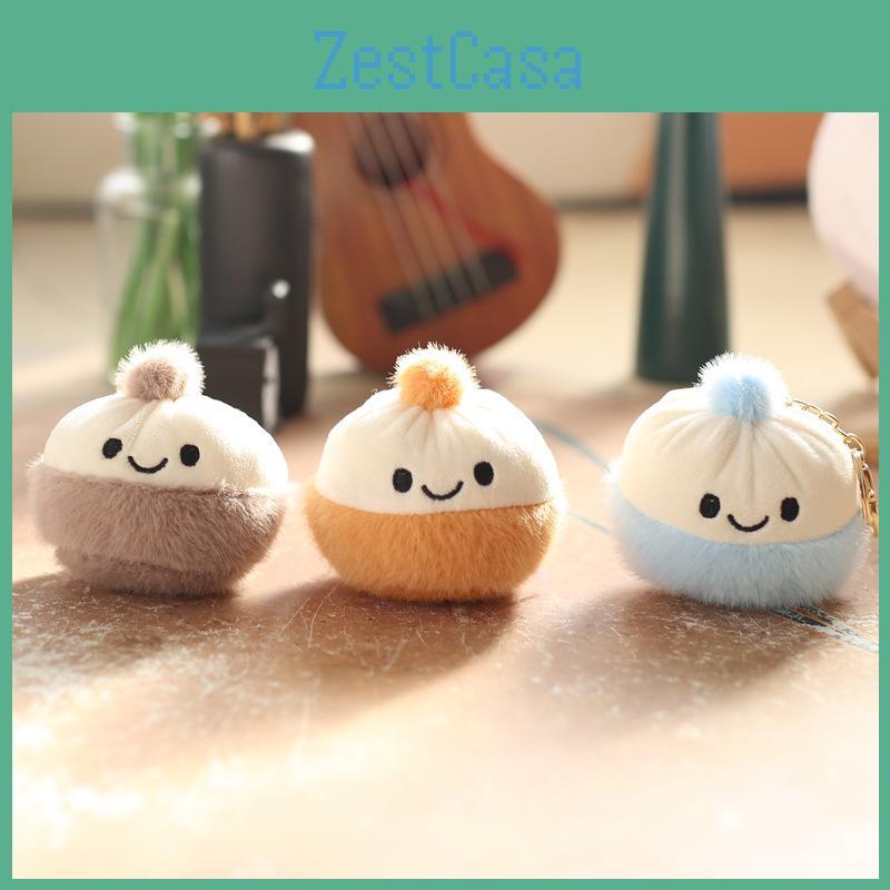 Mini Fluffy Delightful Bun Plush Toy Keychain Perfect For Gifts And Personal Use