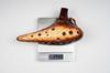 TNG Ocarina [AltoCAC  12-Hole  Emerald  Kiln-Change Glaze] High-Quality Ocarina for Tube Play (Includes Strap) Glazed Finish with Ocean Wave Pattern