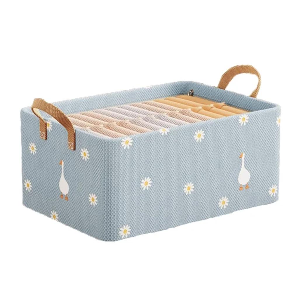 New Clothes Storage Box Home Living Room Dormitory Storage Basket Wardrobe Storage Box Clothes Pants Storage Fabric Organizers