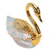Sugar Container with Spoon Decorative Swan Shaped Plastic Glass Seasoning Jar for Sugar Salt Coffee Tea