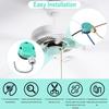 Ceiling Fan Switch ZE-268S6 3 Speed 4 Wire, Switch Control Replacement for Ceiling Fans, Hampton Bay Fans, Hunter Fans, and Standing Fans, Wall Lamps