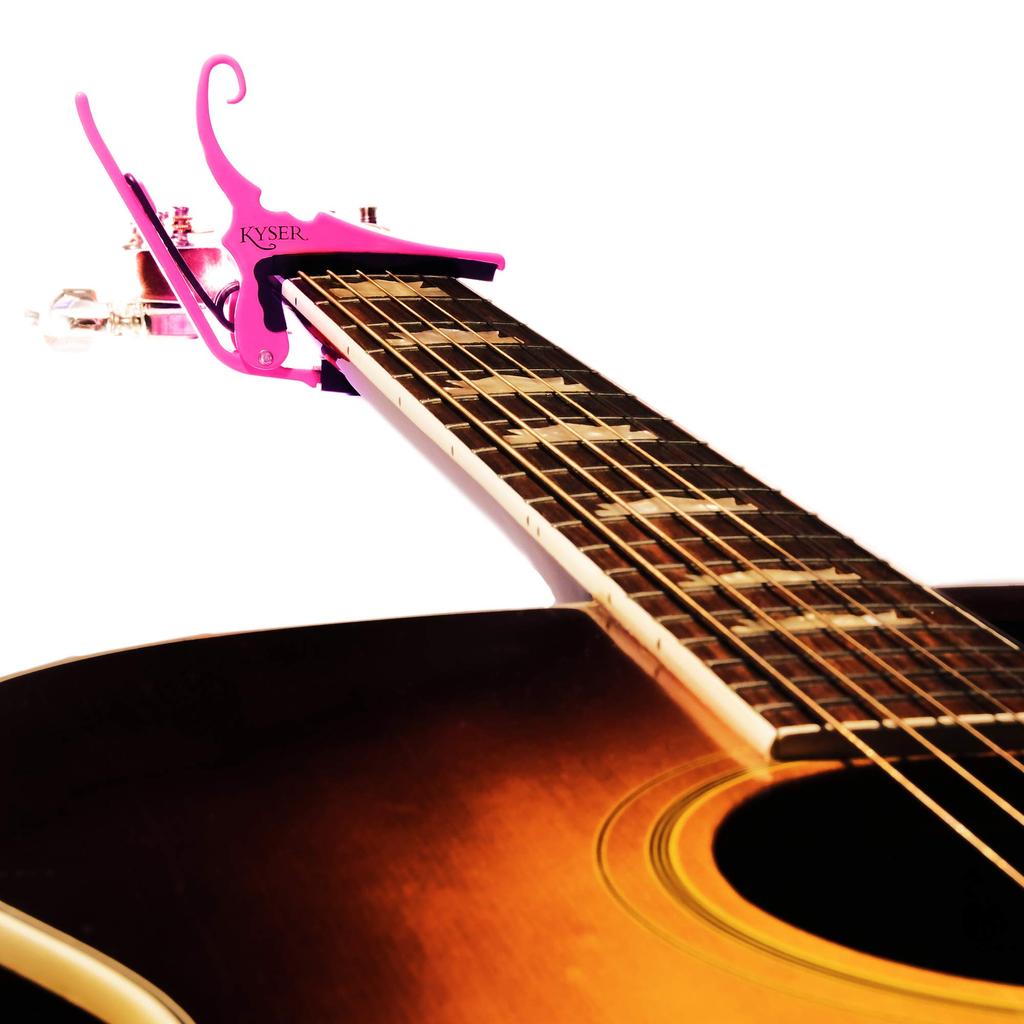KYSER KG6NPA Neon Pink Capo Tast for Acoustic Guitar KYSER