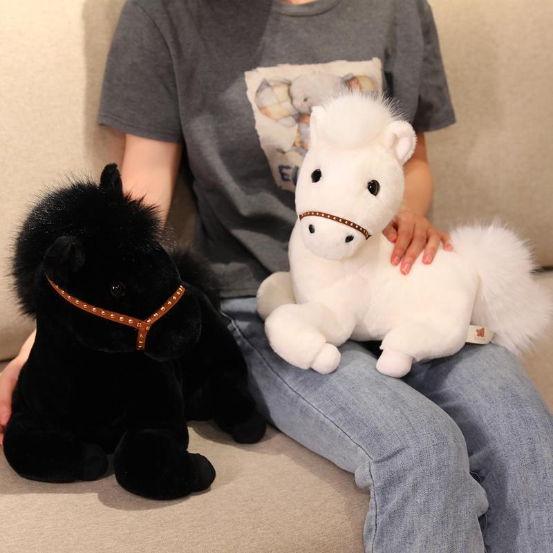 Non-Toxic New Real Life Horse Plush Dolls Stuffed Animal High Quality Super Realistic Horse Plush Toys Classic Birthday Gift