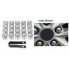 VERYUS 20Pcs 17mm Car Wheel Nut Cover Silver Alloy Wheel Nuts Bolt Caps Dust Cap Protection Anti-Rust Hub Screw Cover With Remov