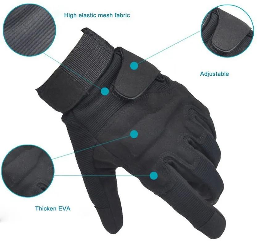 Full Finger Gloves Outdoor Sports Bicycle Antiskid Gloves Paintball Shooting Airsoft Cycling Half Glove