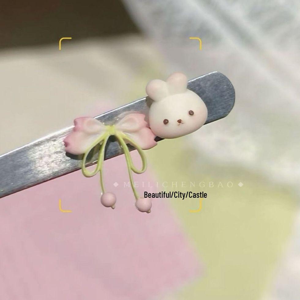 Osmanthus Moon Rabbit Nail Art: 3D Silicone Mold for Mid-Autumn Festival