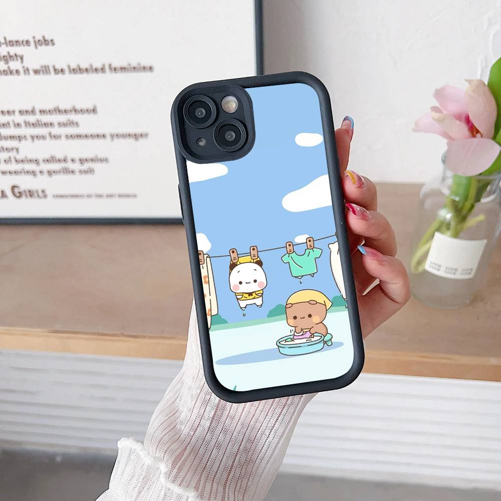 Cute Bubu Dudu Cartoon Phone Case For IPhone 17 16 15 14 13 12 11 Air Plus Pro Max Soft Back Cover