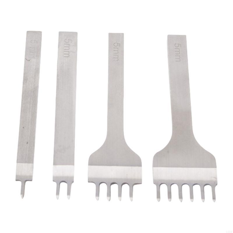 Precise Leatherworking Tool With AntiFatigue Grip Leather Hole Fork For Craft And Hobbyists Tool