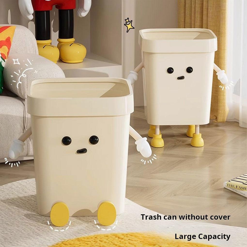 Wastebasket For Bathroom Pressure Ring For Secure Garbage Bag Placement Garbage Bin For Kitchen
