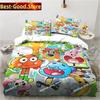 Cartoon The Amazing World Bedding Set Printed single Comforter Quilt Bed Cover Duvet Cover Pillow Case 3 Pieces Kids Adult Size