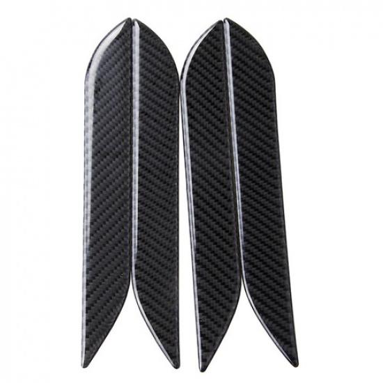 Carbon Fiber Vehicle Door Handle Wrap Set 4PCS Sticker Decals For Tesla Model S