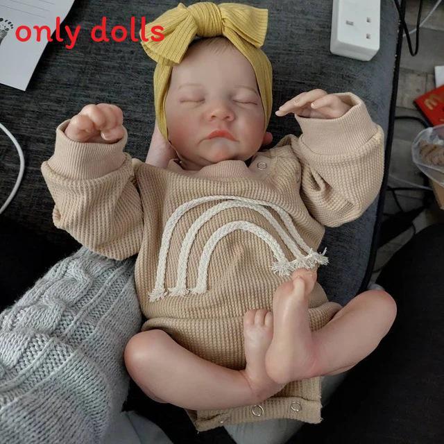 Reborn Baby Doll 19inch Silicone Girl With Handpainted Features For Collectors And Giftgivers