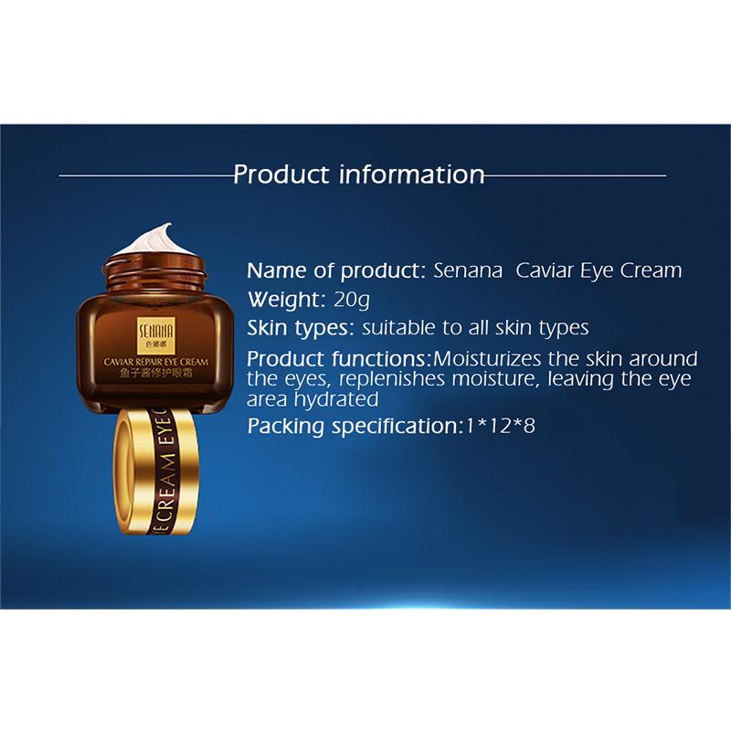 SENANA Caviar Repair Eye Cream Moisturizing Lifting Firming Eye Soothing Eye Care