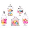 Glass Candy Jar Transparent with Lid Grains Storage European Home Miscellaneous Box Bottles