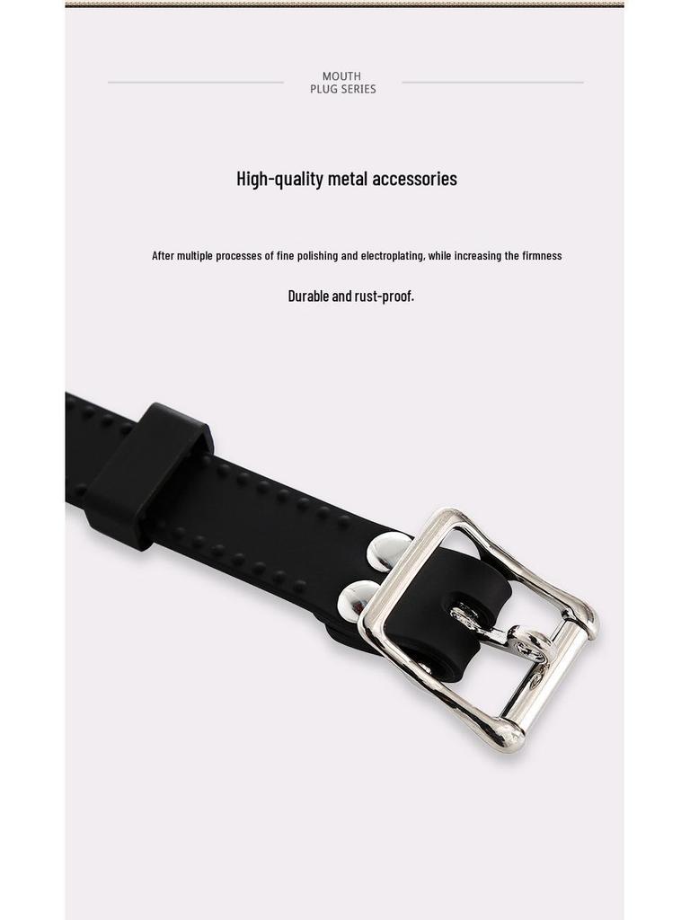 Silicone Erotic Bondage Gag Toy - European & American Oral Passion Prop