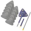 360° Rotating Triangular Mop with 10 Replacement Cloths , Adjustable,Retractable, Perfect for Home Use In Kitchen, Bathroom, Bedroom, Living Room