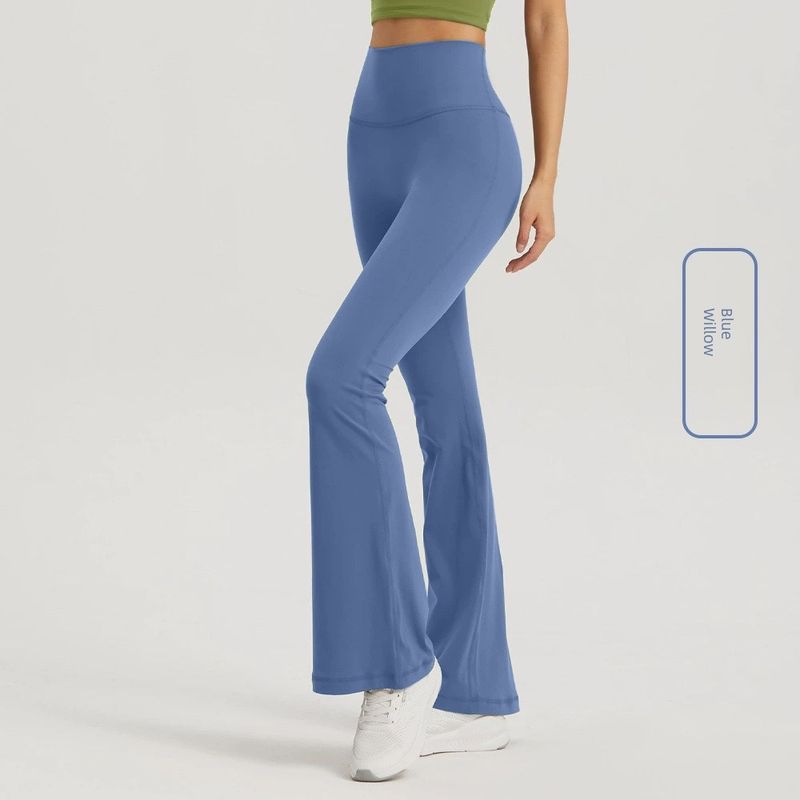 

Nude Feel Yoga Pants Women s No Size Slim Looking One Piece High Waist Flared Pants Sports Slim Fit Fitness Pants Loose Pants Blue Willow One size