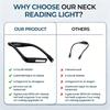 Portable Dimmable Book Lamp USB Rechargeable Neck Light Flexible LED Reading for Knit Bed Travel Camping Work