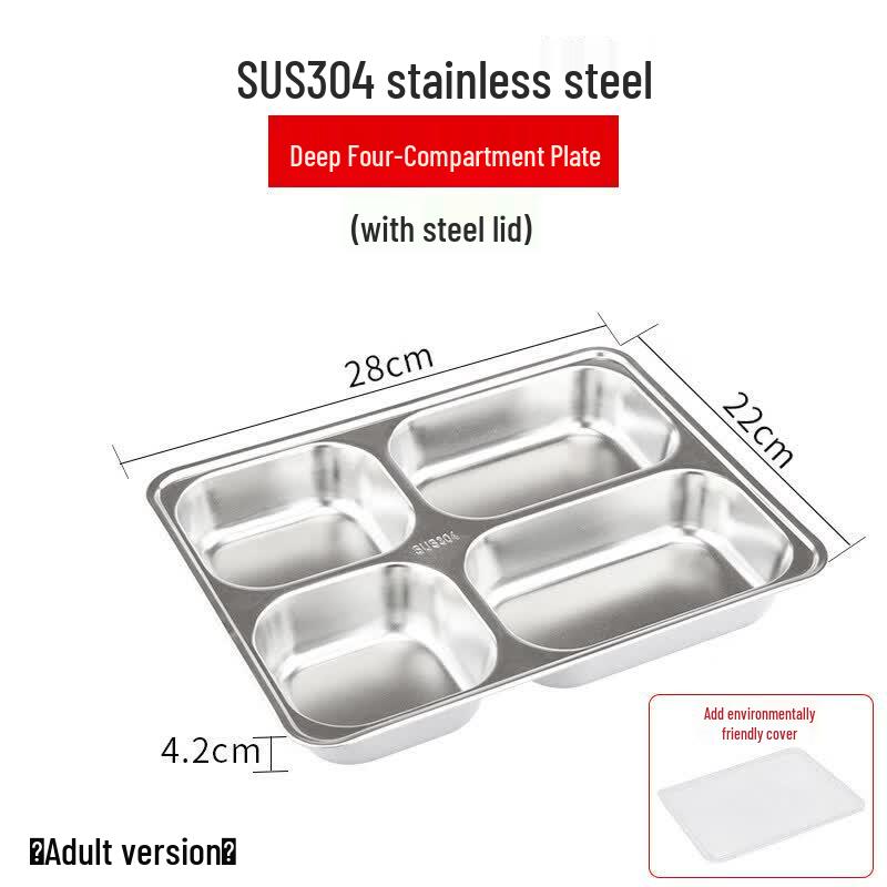 

Yiceng Stainless Steel Compartmented Meal Tray