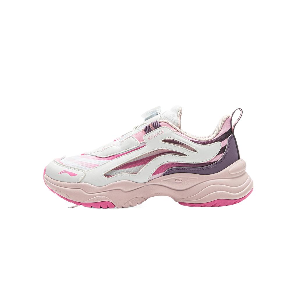 Li Ning Kids Sports Lifestyle Series Synthetic Leather Fabric Fashion Classic Versatile Comfortable Casual Shoes Kids Casual Shoes YKCV202-14