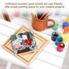 2Pcs Canvas Frame 15/20/25/30/35cm Wood Panel Board Unfinished Wooden Canvas Boards Round Blank Deep Cradle Board for Painting