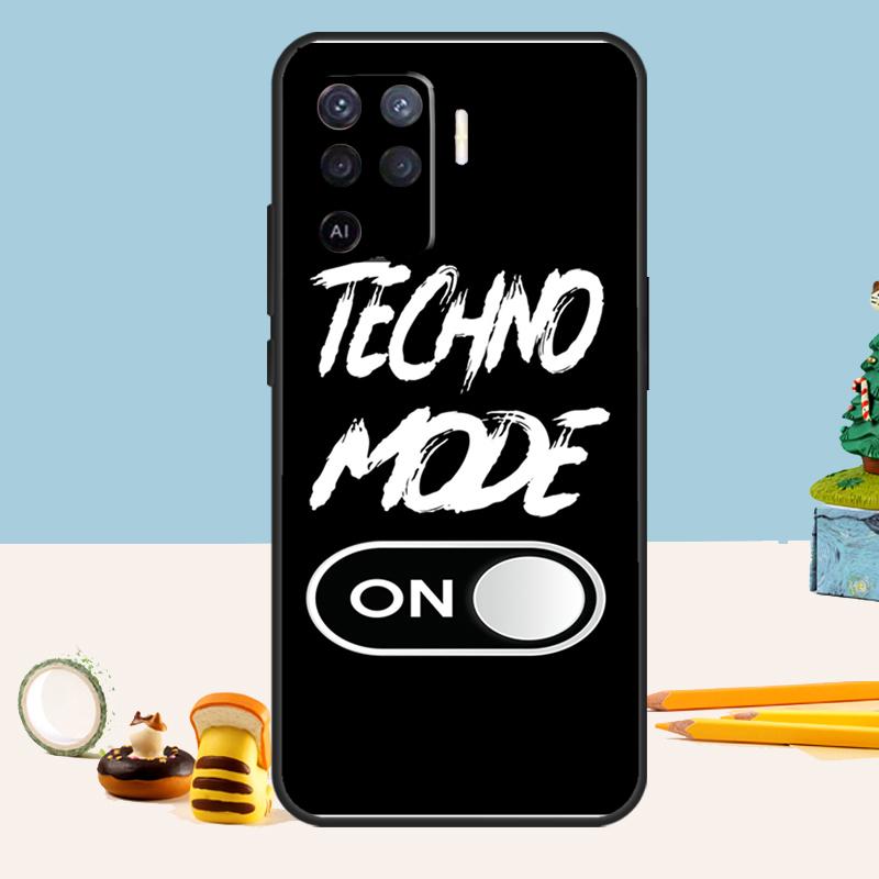 Love Techno Music Quotes Case For Oppo A98 A78 A58 A18 A38 A74 A94 A54 A15 A17 A57 A6 A5 Pro A16 A76 A96 A40 A60 A80