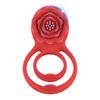 Penis Ring Vibrator Extender Remote Control Cock Ring Penis Sleeve with Rose Clitoral Stimulator Male Couple Sex Toys for Men