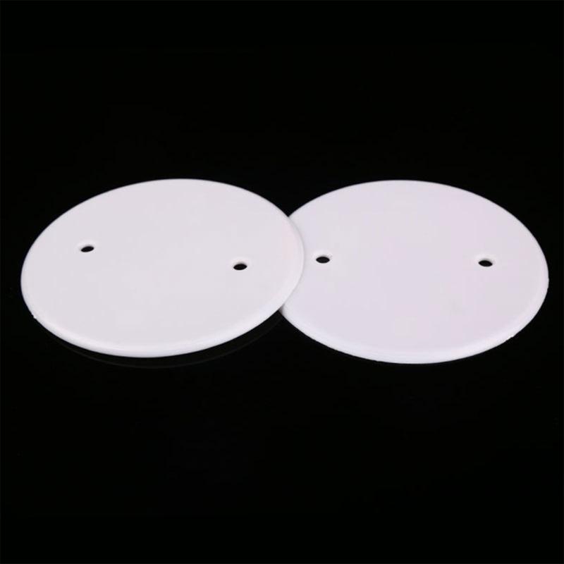 10 Stück Runde Decken-Blindabdeckungen Flache Blindplatte Runde Elektroinstallationsdosenabdeckungen Decken-Blindabdeckplatte Langlebig
