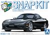 Aoshima Bunka Kyozai Rakupla Snap Kit Infini FD3S Brilliant Black Plastic Model 1/32 No.04-BB RX-7 Pre-Colored