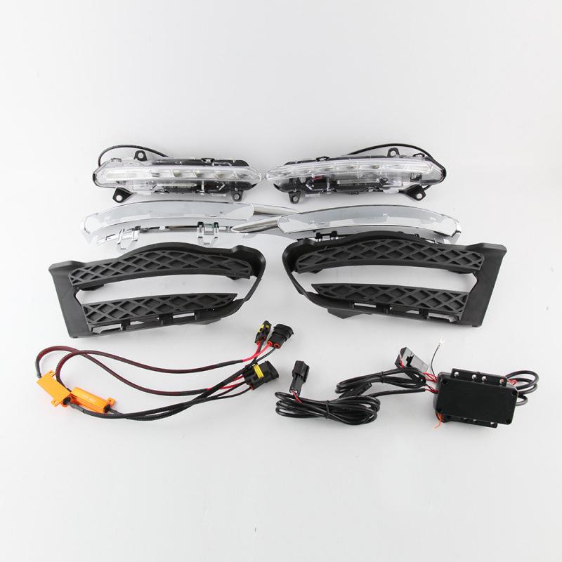 Compatible Daytime Running Lights for 2008-2010 Mercedes-Benz W204 C-Class (C180, C200, C250, C260) Fashion Version