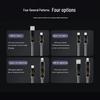 240W Fast Charge 2-in-2 Seven-Color LED Charging Cable for Apple & Android