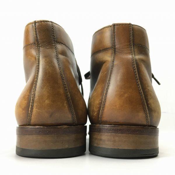 VAN LIER Handmade All Leather Chukka Boots Brown Size 7.5 26.0 Men’s(USED)