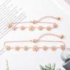 Bransoletka Na Nogę Kostkę Rose Gold