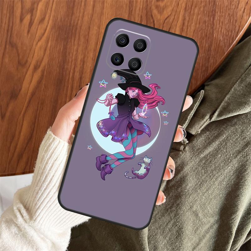 Girly Pastel Witch Goth Case For Samsung Galaxy M11 M21 M31 M35 M12 M13 M14 M15 M16 M36 M56 M53 M32 M52 M55 M34 M54