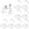 3/5/10/20PCS Assembly Action Figure Display Holder Base Doll Model Support Stand Compatible with HG RG SD SHF Gundam 1/144 Toy