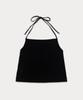 Sseomweeobeoteo Skashi Halter Neck Knit Sleeveless - Black