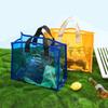 Geantă portabilă de înot din PVC Geantă portabilă de depozitare a îmbrăcămintei Geantă portabilă de călătorie pentru plajă, transparentă, impermeabilă