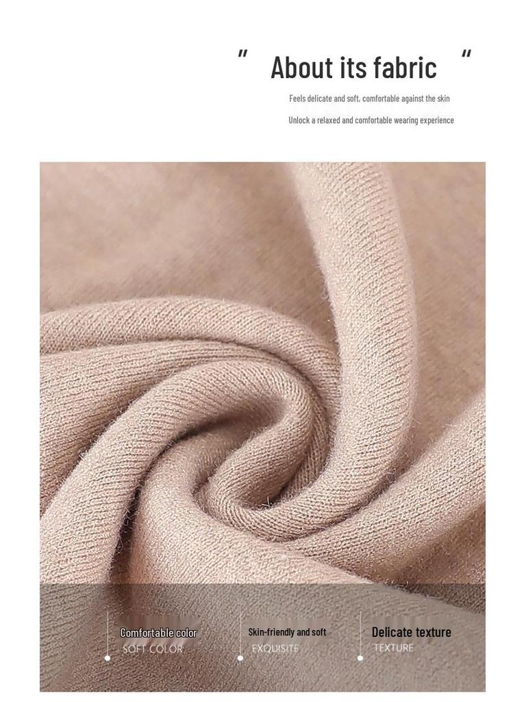 Damen-Winterpullover mit Samtfutter für mittlere und ältere Menschen - Kollektion 2025