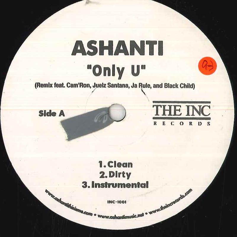 

12inch Record ASHANTI Only UU INC1001 THE INC RECORD US Rap HipHopRB Used