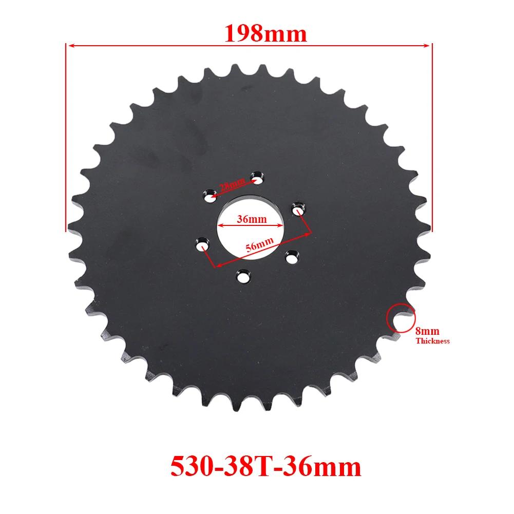 530 Kette 32Z/35Z/37Z/38Z/40Z Zähne 37mm 38mm 45mm Hinterradritzel Für ATV Quad Pit Dirt Bike Buggy Go Kart Motorrad Motor Teile