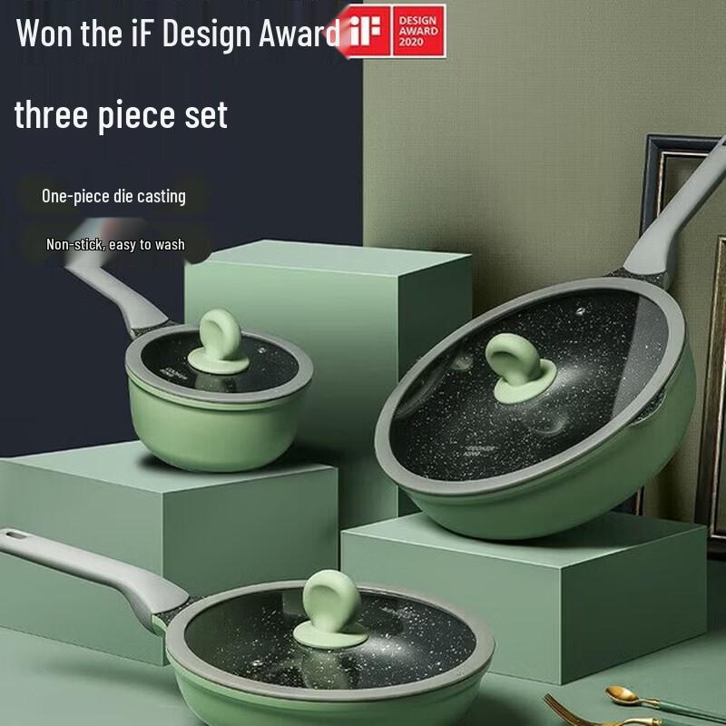 COOKER KING 3-Piece Non-stick Cookware Set