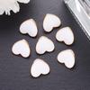 10Pcs 10/12Mm Cute White Heart Bottom Gold Buttons Diy Sewing Craft For Cardigan Shirts Hearts Buttons Dress Decor
