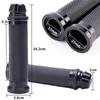 Motorcycle Grip Left and Right Set Aluminum Bar End 0.9 Inch (22.2 Mm) Custom Bike Clip Universal (Black Color)