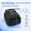 Makita Lithium Battery Power Bank Converter for Milwaukee Wrench, DaYi A3 Universal USB Phone Charger with Light