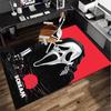 Heartbeat Ghostface Of Horror Office Rug Chair Mat, Game Carpet, Suitable for Front Door, Bedroom, Living Room, Desk, Holiday Gift