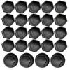 17mm Car Accessories Wheel Nut Lug Hub Covers Caps Screw Studs Decoration Black