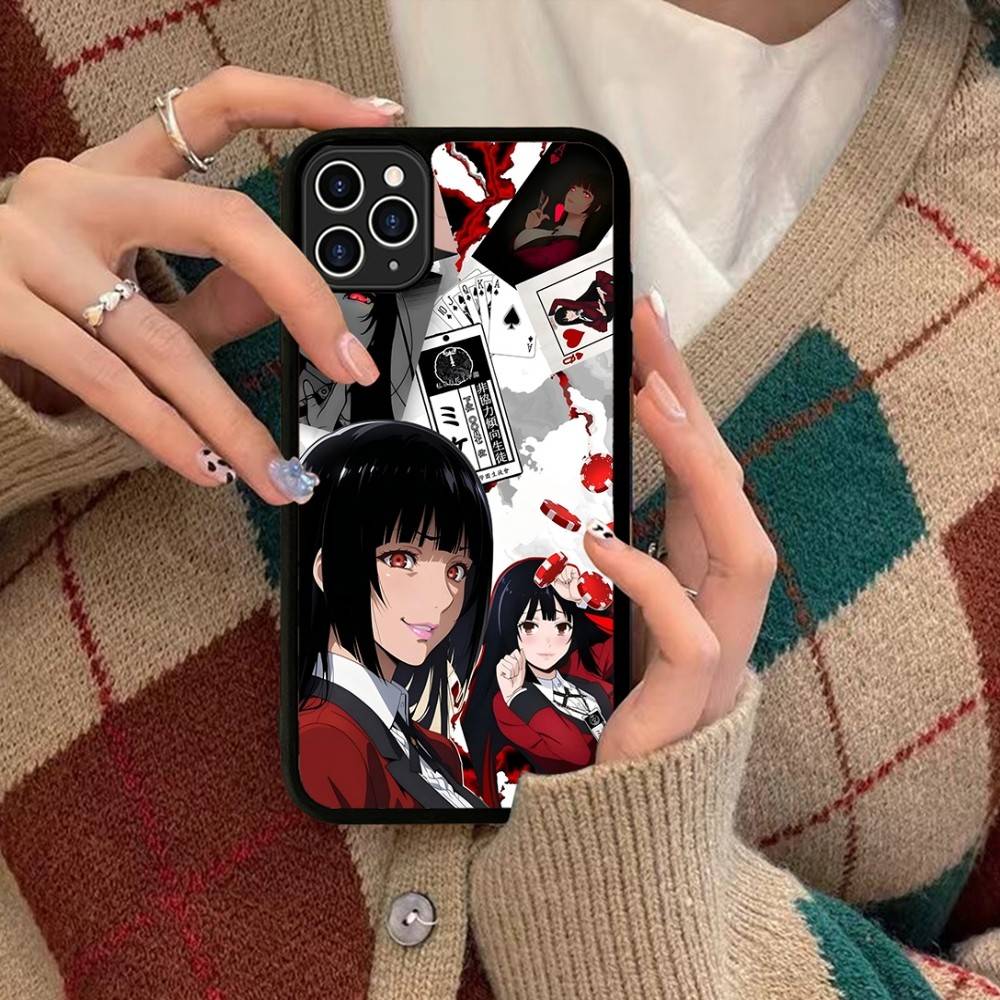 Anime Kakegurui Jabami Yumeko Phone Case Silicone PC+TPU For For IPhone 11 12 13 14 15 16 Plus Pro Max Cover