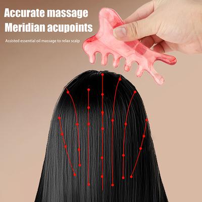 1 Stück Großer Delfin Harzkörper Meridian Massagekamm Fünf Breitzahnkamm Antistatischer Glatter Haarkamm